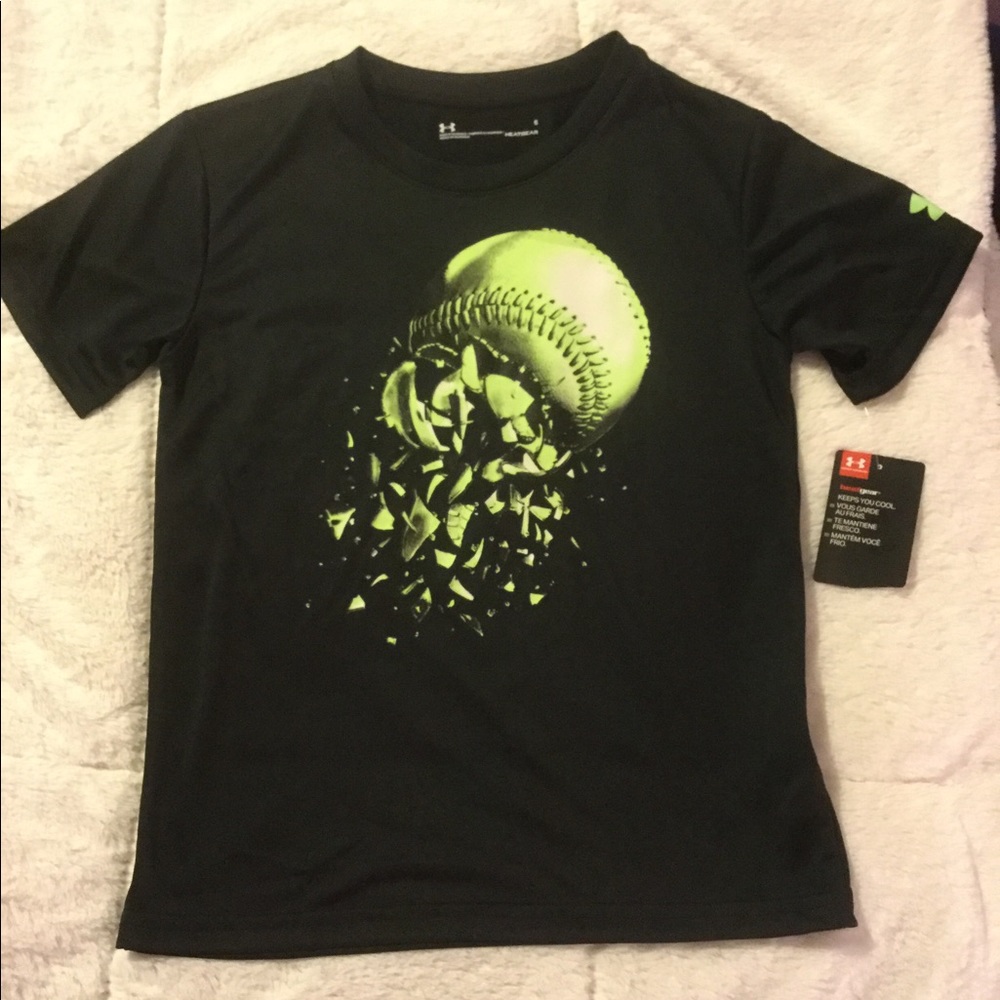 Shattering Baseball Under Armour Tee